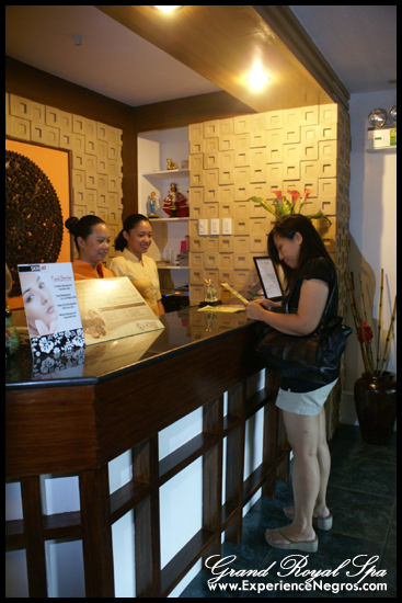 grand royal spa front desk